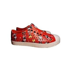 DISNEY Minnie Mouse Red NATIVE Slip On Shoes Women's Size 7, Mens Size 5
